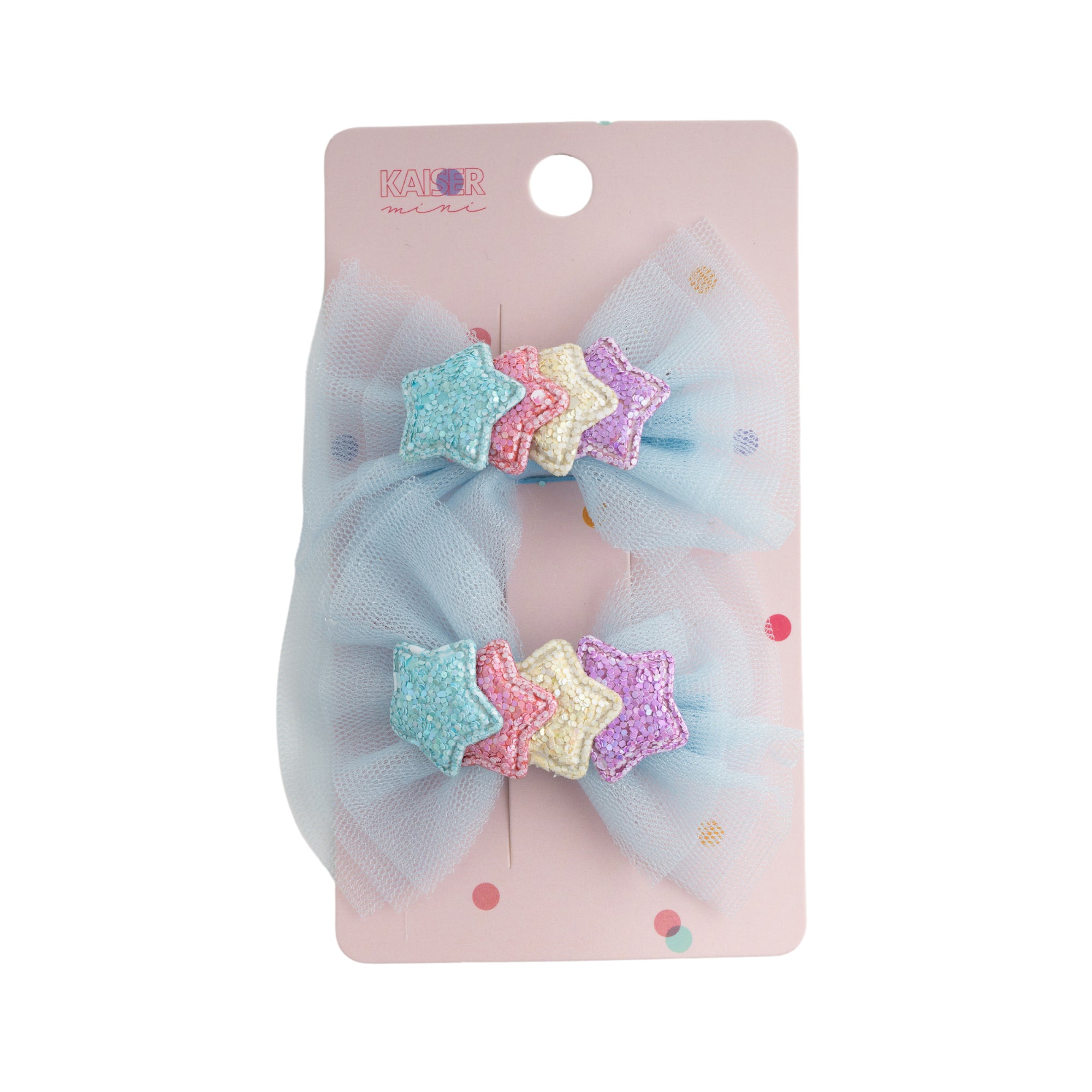 Kids 2pk Bow Hair Clip Set - BLUE